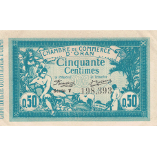 MK150 Algeria - 50 Centimes Year 1915