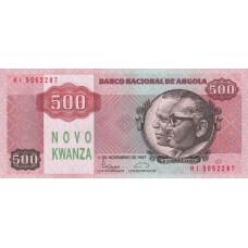 P123 Angola 500 Novo Kwanzas Year 1987