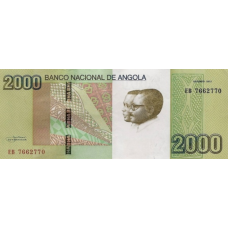 P157a Angola - 2000 Kwanzas Year 2012