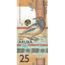 (461) ** PNew (PN22a) Aruba 25 Florin Year 2019