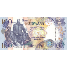 P29a Botswana - 100 Pula Year 2004