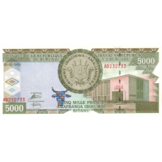 P42c Burundi - 5000 Francs Year 2005