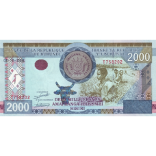 P47 Burundi - 2000 Francs Year 2008 (OUT OF STOCK)