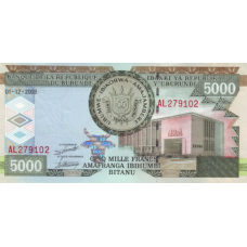P48a Burundi - 5000 Francs Year 2008 (OUT OF STOCK)