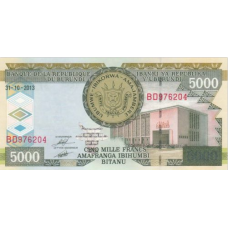 P48c Burundi - 5000 Francs Year 2013