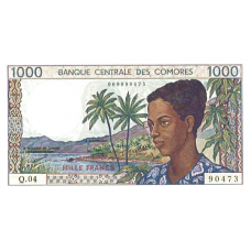 P11b Comores - 1000 Francs Year ND
