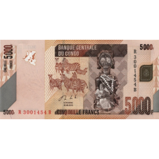 P102b Congo (Democratic Republic) - 5000 Franc Year 2013