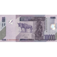 P103b Congo (Democratic Republic) - 10.000 Franc Year 2013