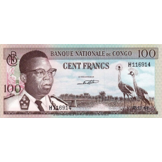 P  6 Congo (Republic 1961-1971) - 100 Francs Year 1961