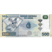 P96b Congo (Democratic Republic) - 500 Franc Year 2013 (GD Printer)