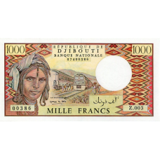 P37d Djibouti - 1000 Francs Year ND