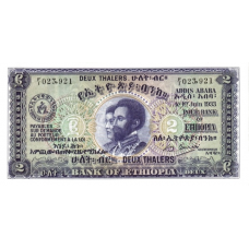 P 6 Ethiopia - 2 Thalers Year 1933