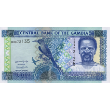 P22a Gambia - 25 Dalasis Year ND (2001-2005)