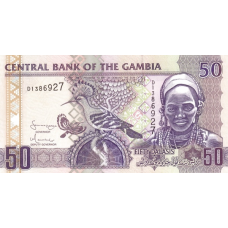 P28a Gambia - 50 Dalasis Year ND (2006)