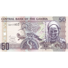 P28b Gambia - 50 Dalasis Year ND (2009)