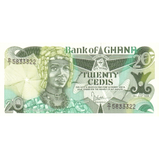 P24 Ghana - 20 Cedis Year 1986 (OUT OF STOCK)