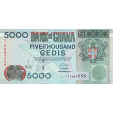 P34h Ghana - 5000 Cedis Year 2002