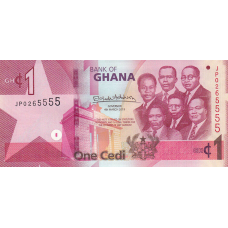 P45 Ghana - 1 Cedi Year 2019