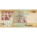 P49 Ghana - 50 Cedis Year 2019