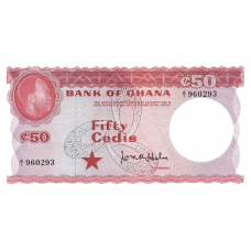 P 8a Ghana - 50 Cedis Year ND (1965)