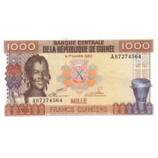 P32 Guinea - 1000 Francs Year 1985