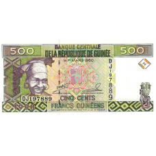 P36 Guinea - 500 Francs Year 1998