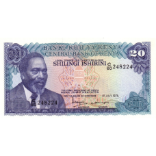 P17 Kenya - 20 Shillings Year 1978
