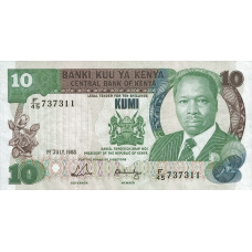 P20g Kenya - 10 Shillings Year 1988