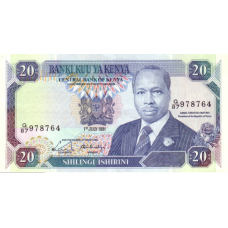 P25d Kenya - 20 Shillings Year 1991