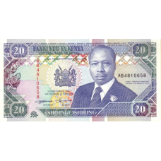 P31a Kenya - 20 Shillings Year 1993