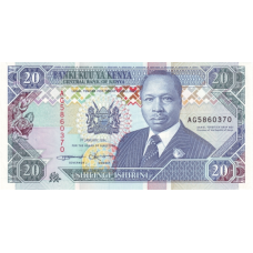 P31b Kenya - 20 Shillings Year 1994