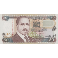 P36e Kenya - 50 Shillings Year 2000