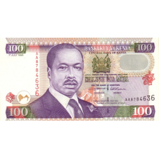 P37a Kenya - 100 Shillings Year 1996