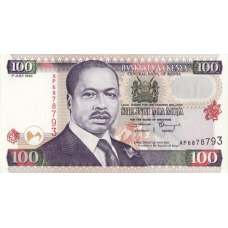 P37d Kenya - 100 Shillings Year 1999