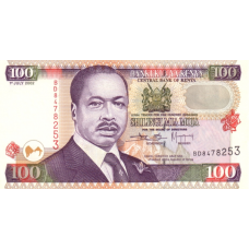 P37g Kenya - 100 Shillings Year 2002