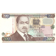 P38a Kenya - 200 Shillings Year 1996