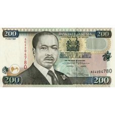 P38b Kenya - 200 Shillings Year 1997