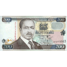 P38c Kenya - 200 Shillings Year 1998