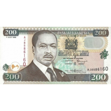 P38d Kenya - 200 Shillings Year 1999