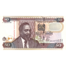 P41b Kenya - 50 Shillings Year 2004