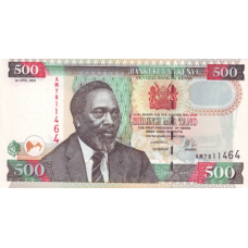 P44a Kenya - 500 Shillings Year 2003
