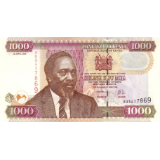 P45a Kenya - 1000 Shillings Year 2003