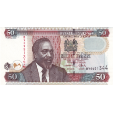 P47b Kenya - 50 Shillings Year 2006