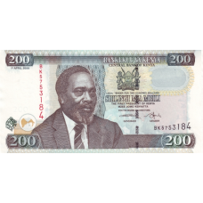 P49b Kenya - 200 Shillings Year 2006