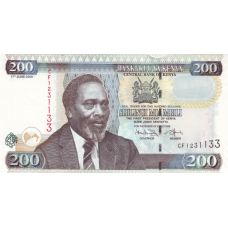 P49d Kenya - 200 Shillings Year 2008