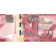 P52a Kenya - 50 Shillings Year 2019