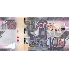 P53a Kenya - 100 Shillings Year 2019