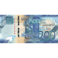 P54a Kenya - 200 Shillings Year 2019