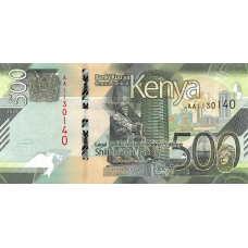 P55a Kenya - 500 Shillings Year 2019