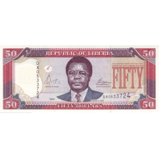P29b Liberia - 50 Dollars Year 2004
